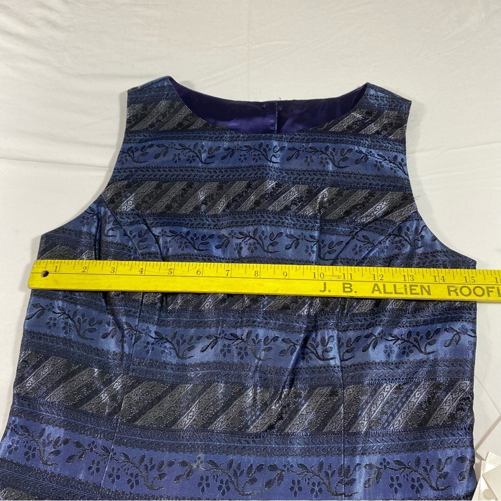 Scott McClintock Tank Top Woman’s 4 Tapestry Blouse Blue High Neck Button Down - Picture 8 of 12